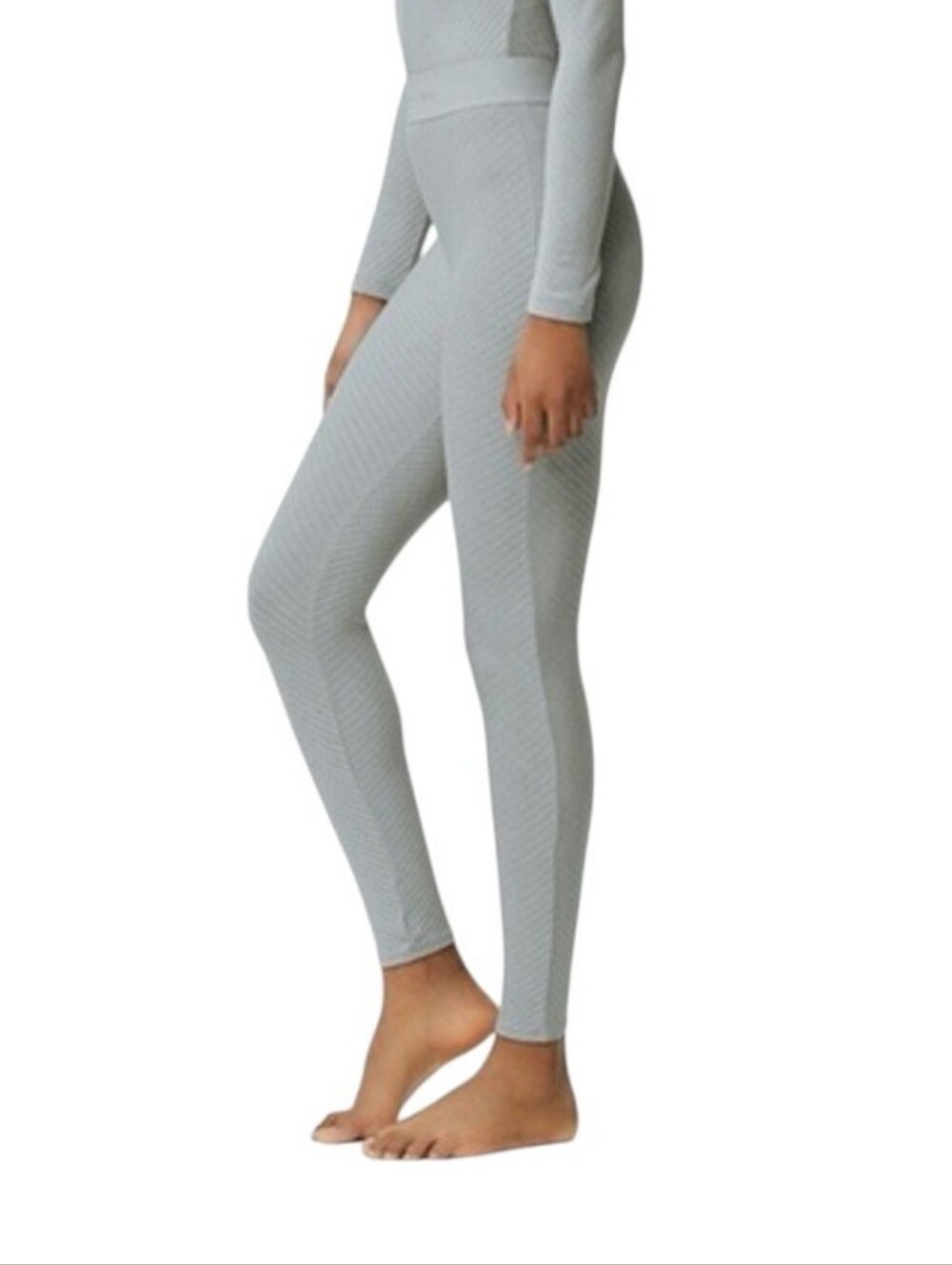 Nwt Alexander Wang x Uniqlo Heattech Womens XL Leggings Ribbed White/Off White